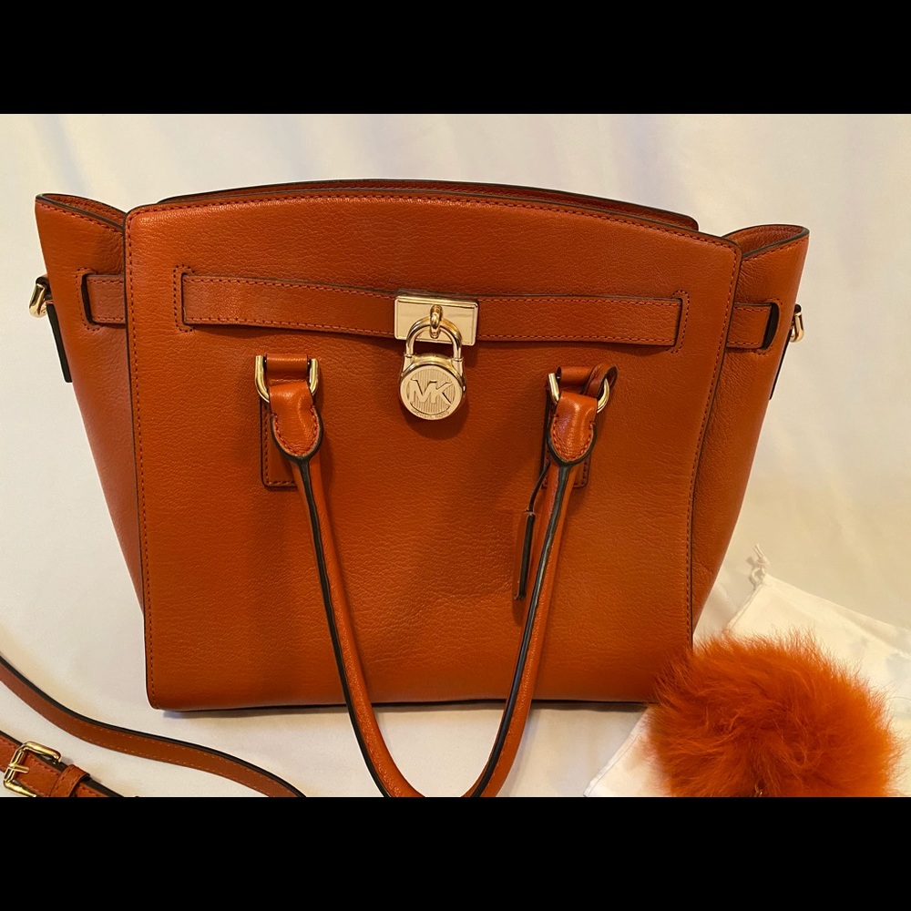 Micheal Kors Large Leather Hamilton Bag